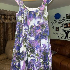 London Times Purple Floral Dress